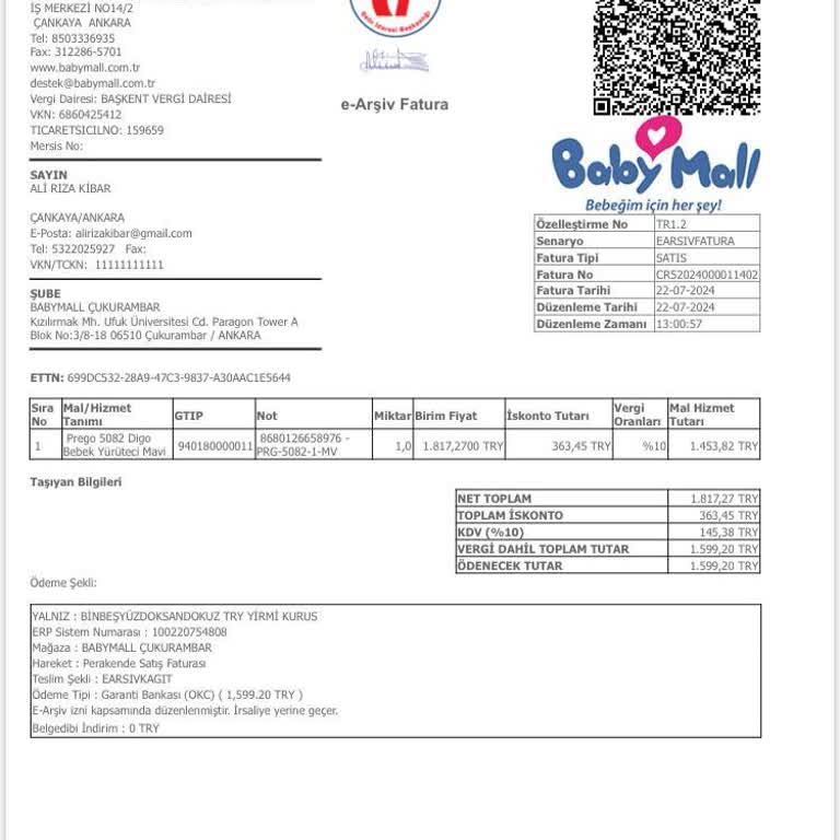 Baby Mall Bayb-Mall'dan Aldığım Yürüteç Sorunu Ve İade Problemi