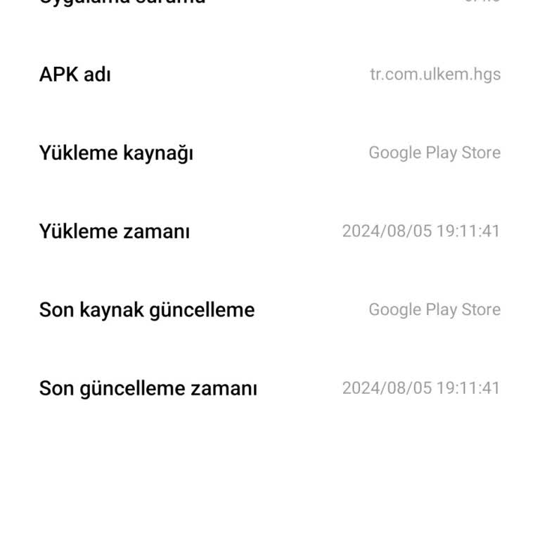 HGS Android Uygulaması Açılmıyor