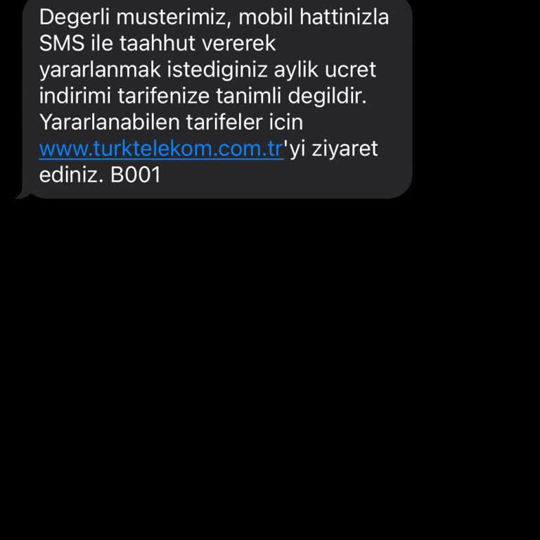 Türk Telekom Ezber Bozan Tarifesi Taahhüt Sorunu