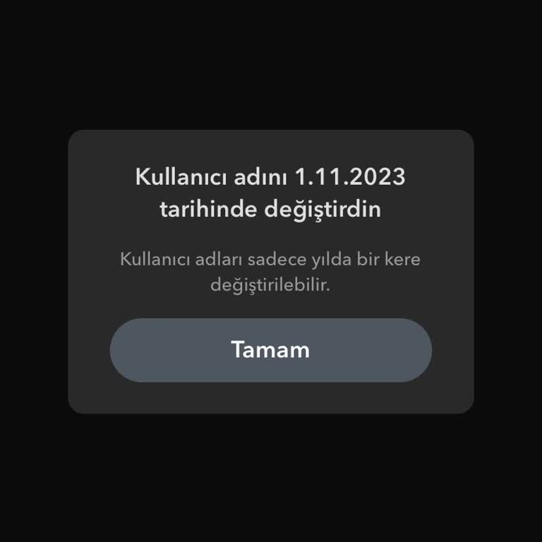 Snapchat Kullanıcı Adı Değiştiremiyorum