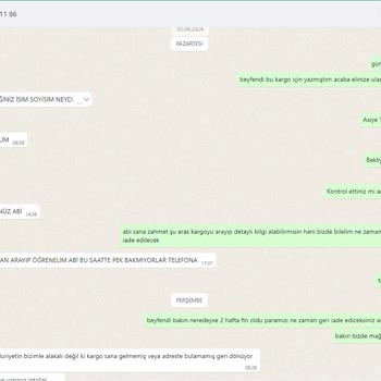 Tayfur Oto Yanlış Adrese Giden Sipariş Ve Geciken Para İadesi