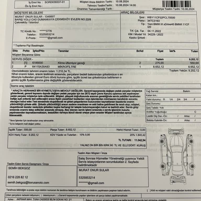 RS Oto Ekspertiz Bağcılar. Aracın Kliması Üflemiyor.