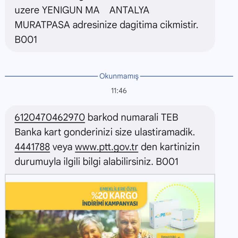 PTT Kargo Çalışanı Evde Olduğum Halde Kargomu Bırakmadan Kağıt Yazıp