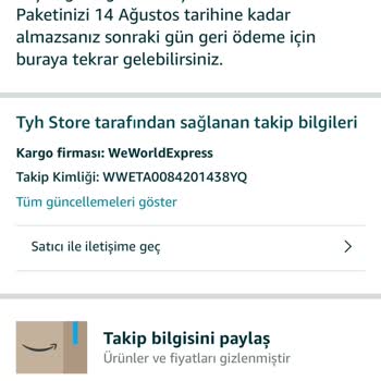 Weworld Express Sürekli Erteleme