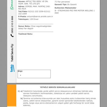 Beko Buzdolabını Değişim Yapılmıyor