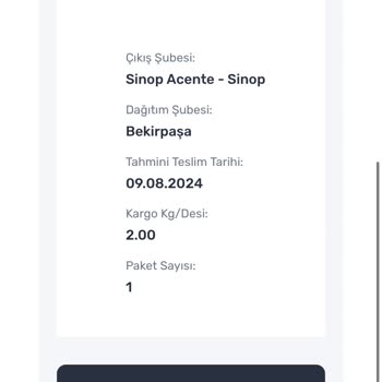 Sürat Kargo Bekirpaşa Şubesi Kargoyu Teslim Etmiyor