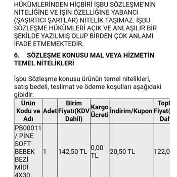 Pazarama Pine Bebek Bezi Bilinçli Eksik Ürün Yolluyor