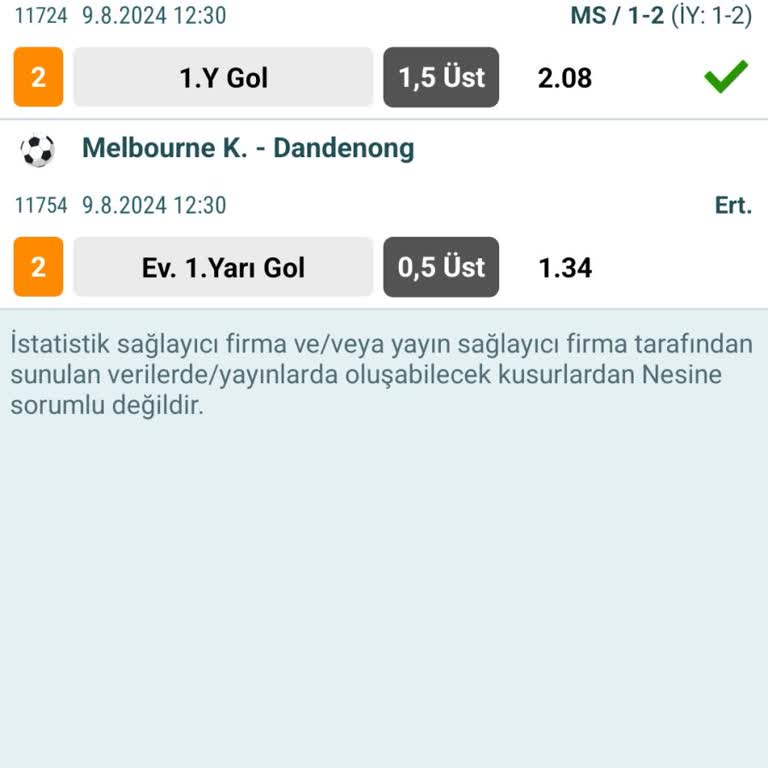 Nesine Kazanan Kuponumun Parasını Ertelenen Mac Yüzünden Vermiyor