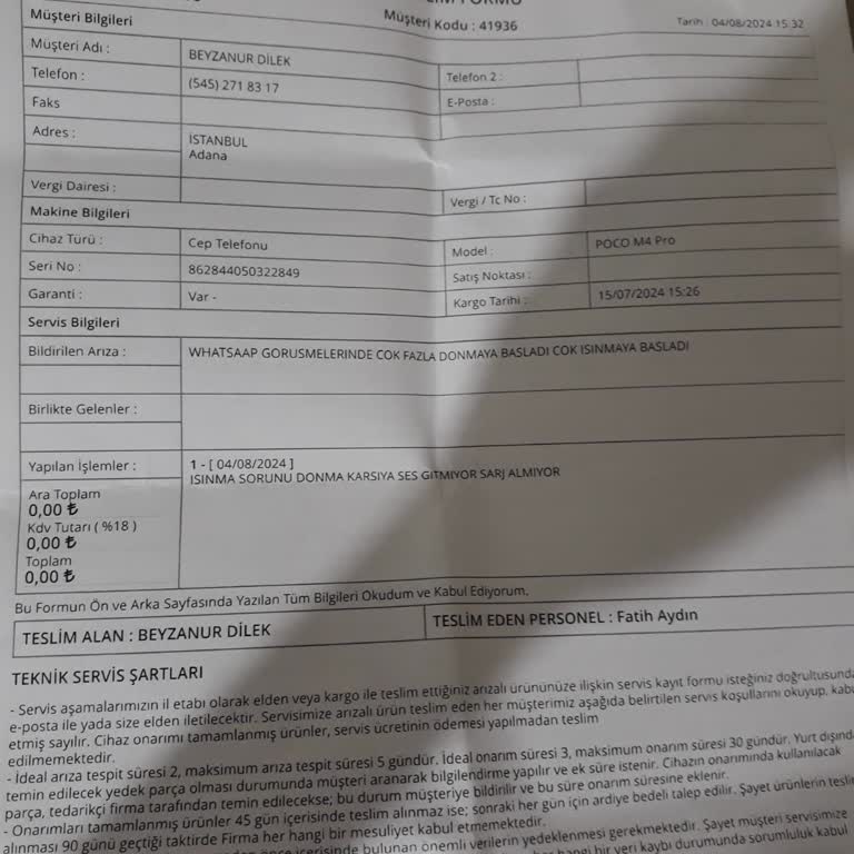 Xiaomi Poco M4 Pro Isınma Donma Şarj Sorunu