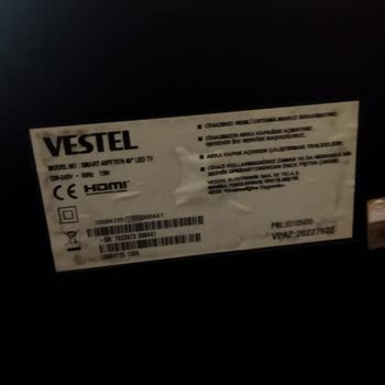 Vestel Let TV Ekran Yok