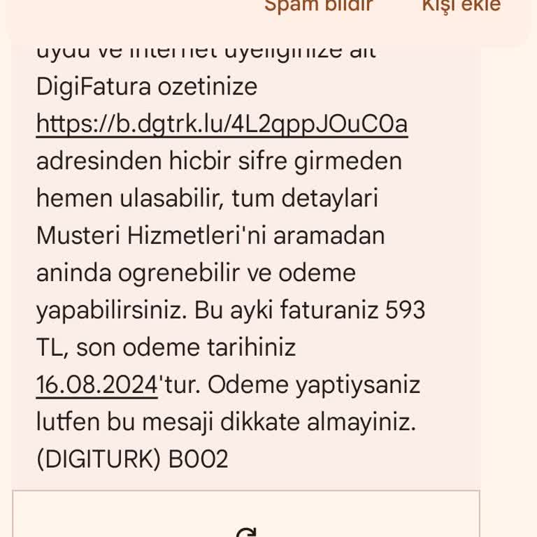 Digiturk Müşteri Hizmetleri Sorumsuzluk
