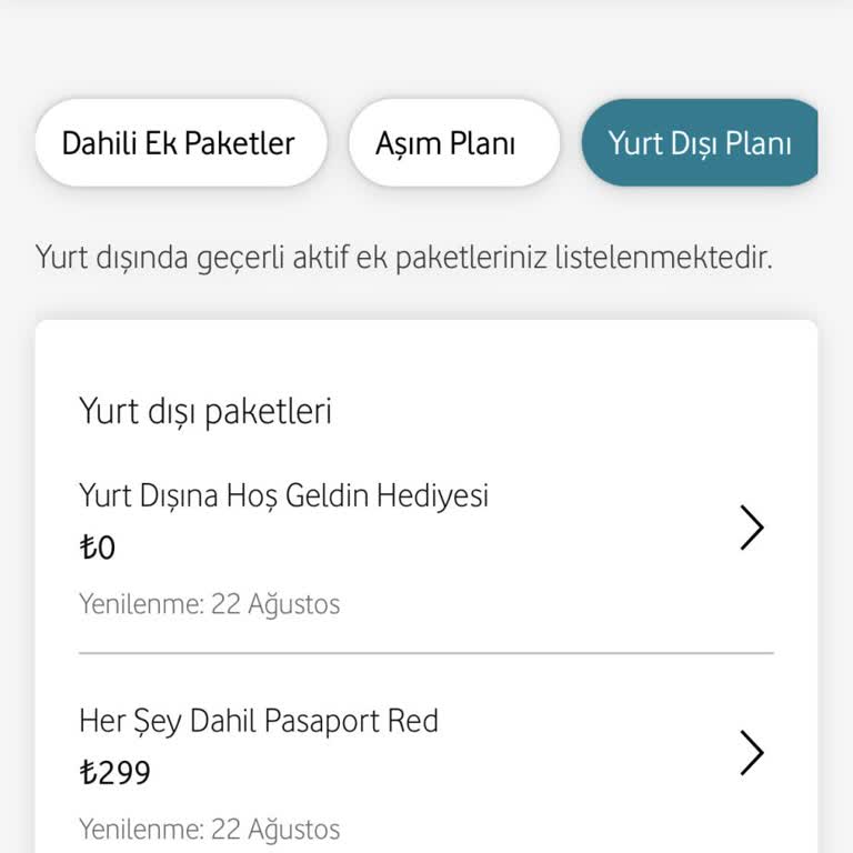 Vodafone'un İzinsiz Yurt Dışı Ek Paket Tanımlaması