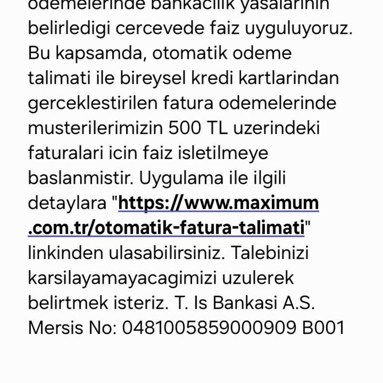 İş Bankası Kredi Kartı Ücretleri