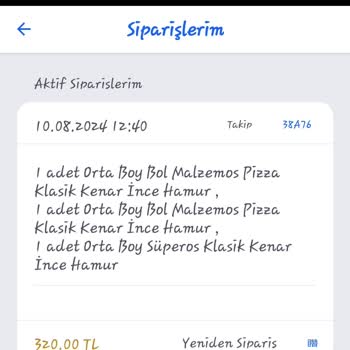 Domino's Pizza Yanlış Gelen Sipariş