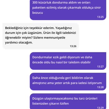 Getir Ürünlerim Rezil Halde