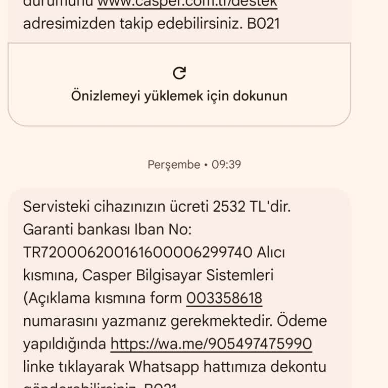 Casper Nirvana Bilgisayarın Garanti Süresi Devam Ettiği Halde Ücret İstendi!