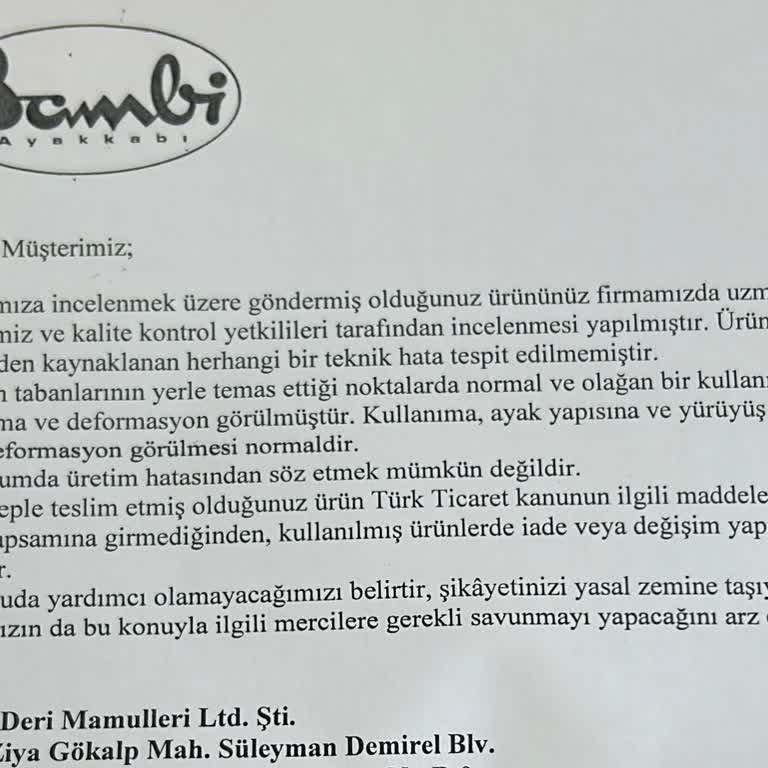 Bambi Ayakkabı Akbatı Bambi-Kalitesiz Ürün