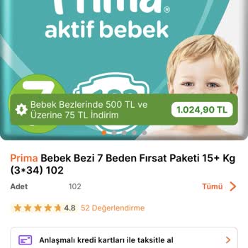 Hepsiburada Ürünü İndirimli Gösterip Sepette İndirim Uygulamıyor.