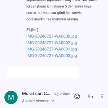 Vivense Müşteri Hizmetlerine Asla Ulaşılamıyor, Maile Dönüş Yok