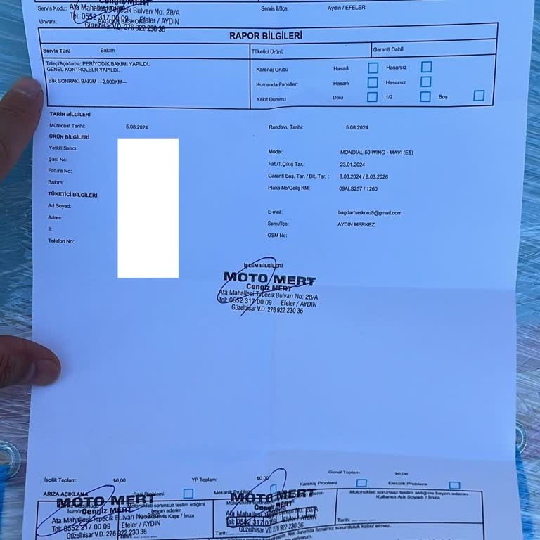 Mondial Motor Yetkili Serviste Garanti Ve Performans Problemleri