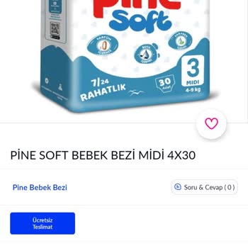 Pine Smart Bebek Bezi Farklı Ambalaj Ürün Gönderiyor