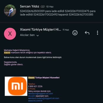 Xiaomi Mi Store Para İadesi Alamadım