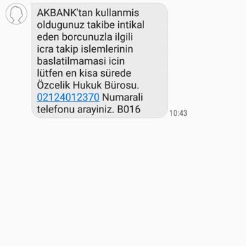 Akbank'ın Borçluyu Habersizce Avukata Vermesi