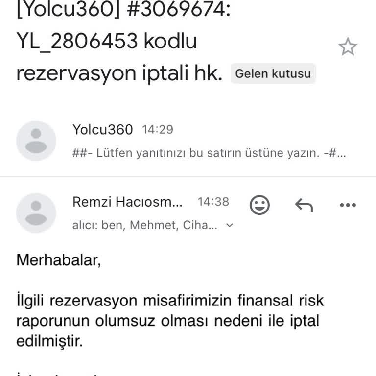 Yolcu360 Araç Kiralama Parasını Alıp Aracı Vermeyebiliyorlar