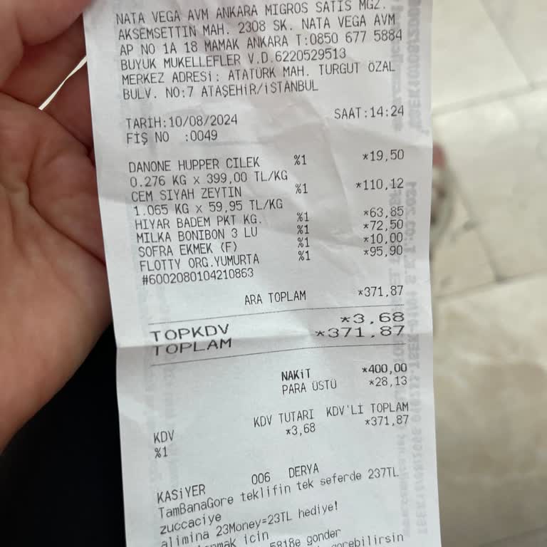 Migros Kasiyerinin Hatalı İşlemi Ve Saygısız Davranışı