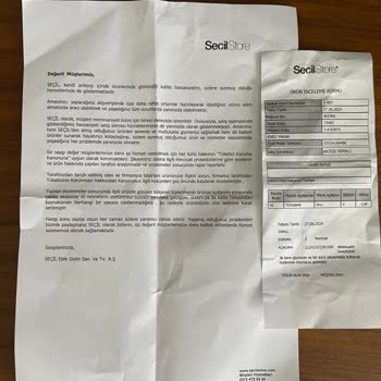 Seçil Store Ürününün Arkasında Durmuyor