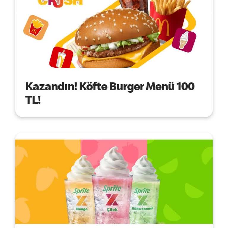 Mc Donald's Burger Crush