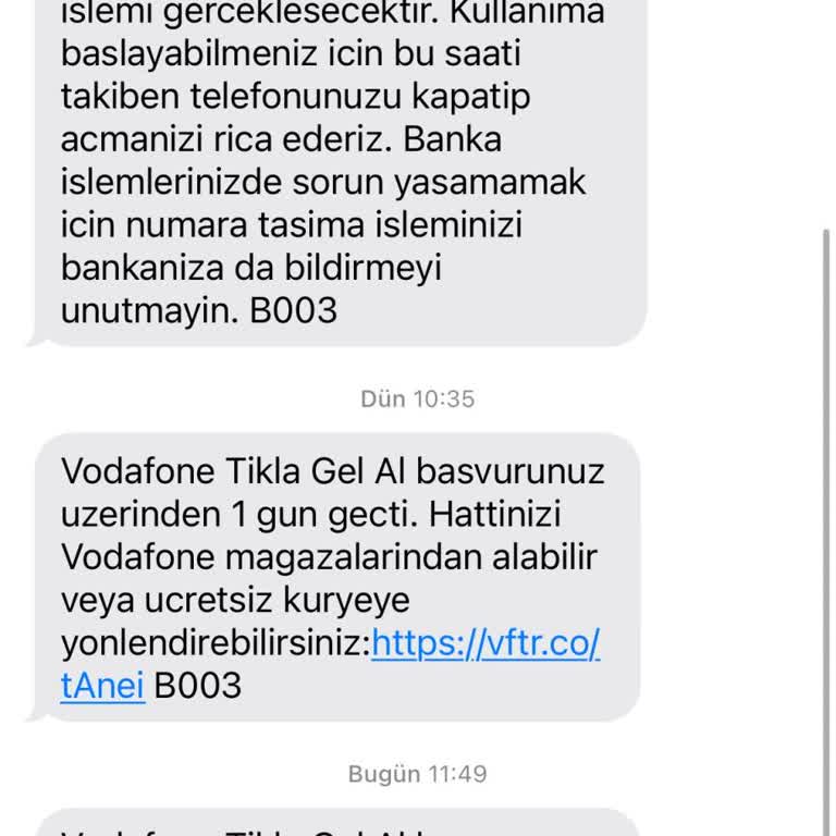 Vodafone Numara Taşıma Sürecinde Yaşanan Sorunlar Ve Çözüm Beklentisi