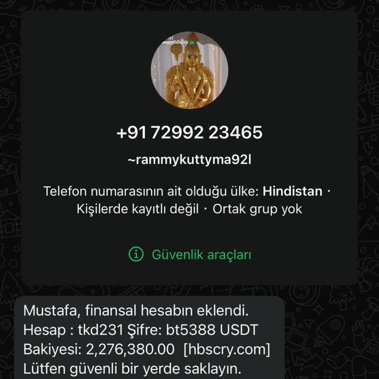 WhatsApp Yabancı Numaradan Mesaj Geldi
