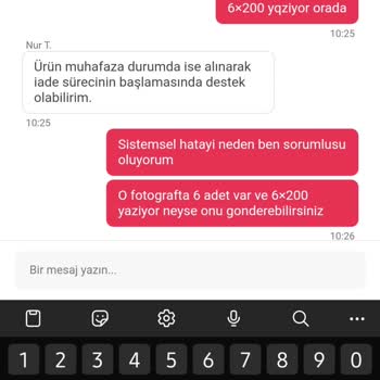 Yemeksepeti Eksik Gönderilen Soda Siparişi