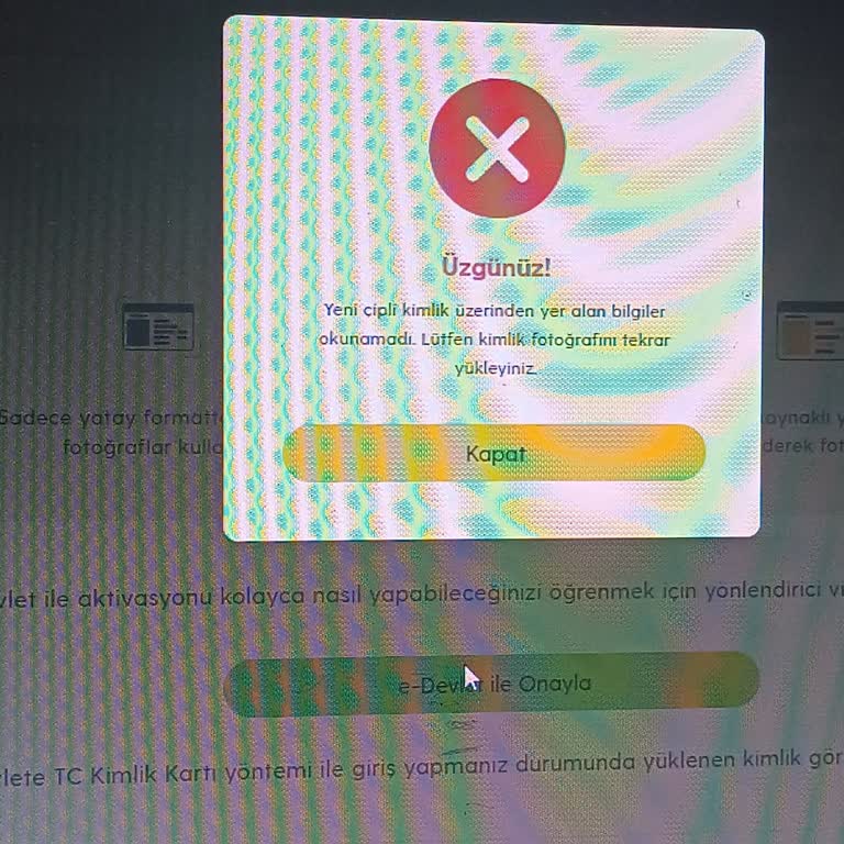 Turkcell Yeni Hat Aktivasyonunda Sürekli Hata Mesajı