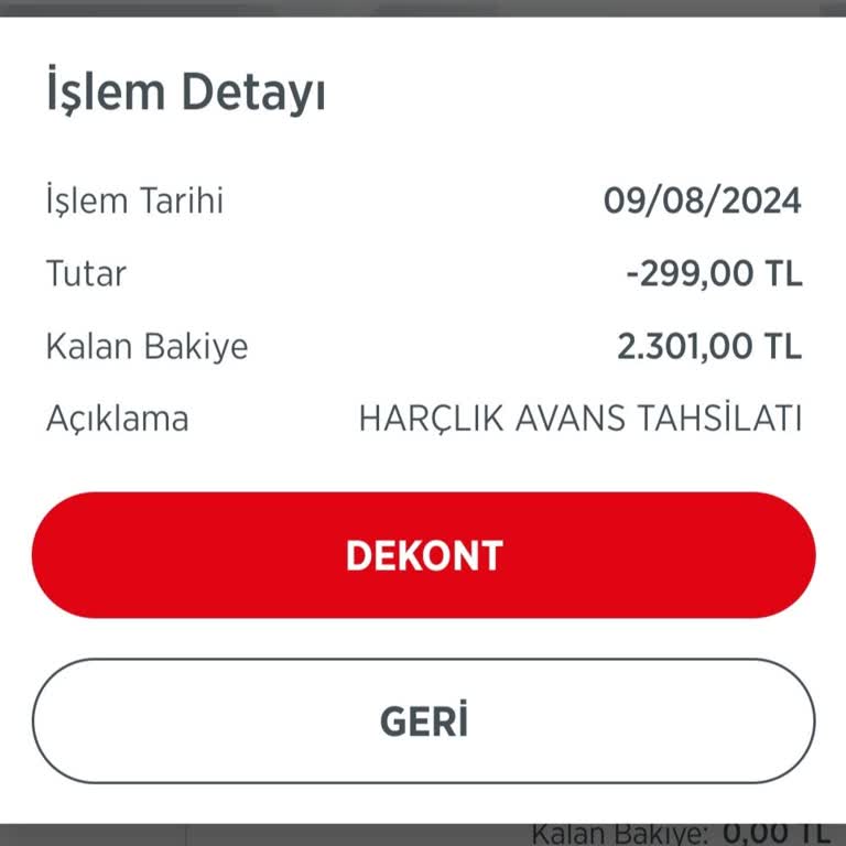 Kredi ve Yurtlar Kurumu Bankkart Genç Hesabımdan Kesinti Yapılan Harçlık Avans Tahsilatı