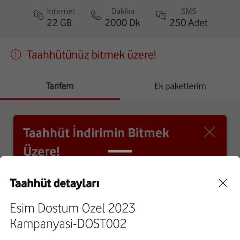 Vodafone Tarife Değişikliği Ve Onaysız Ücret Artışı