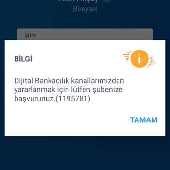 İş Bankası Mobil Bankacılığa Giremiyorum
