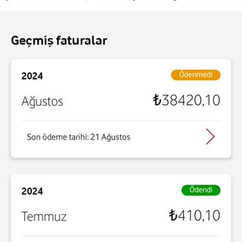 Vodafone Yanlış Fatura Taksitlendirmesi İle Karşılaştım
