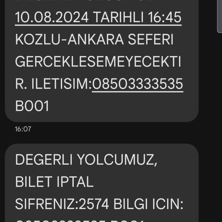 Pamukkale Truzim Otobüse 23 Dakika Kala Bilet İptal Edilir Mi