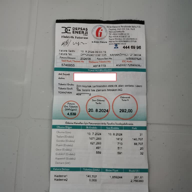 DEPSAŞ Enerji Kuşkulu Fatura Bedeli