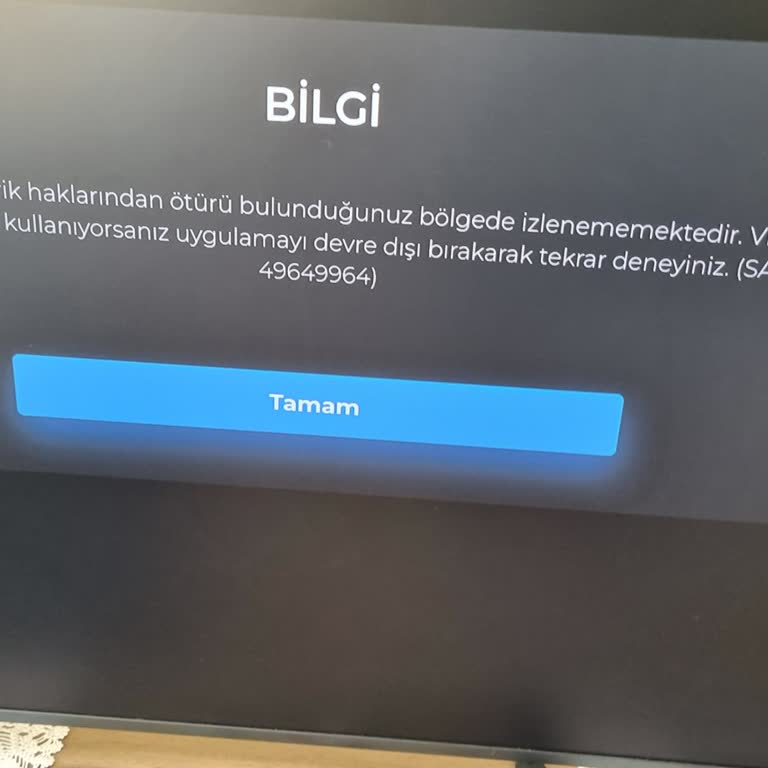 Todtv İçerik Bu Bölgede Oynatılamıyor...
