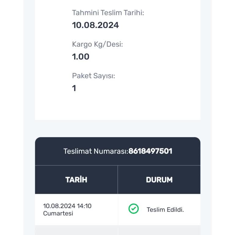 Aras Kargo Teslimat Bilgisi Geldiği Halde Kargom Yok Ve Beni Arayıp Bilgi Vermedi