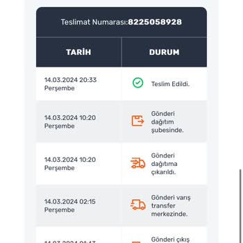 Aras Kargo'nun Teslim Etmeden Teslim Edildi Gözüküyor