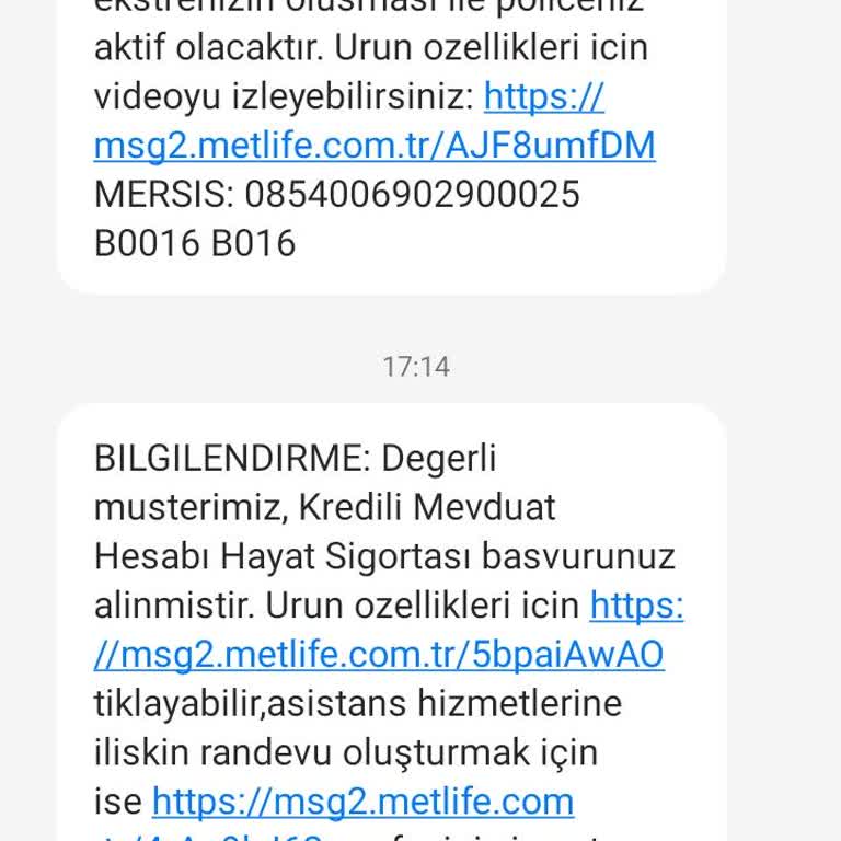 Metlife Emeklilik ve Hayat İzinsiz Bilgim Dışında Üye Olmuş Çıkmak İstiyorum