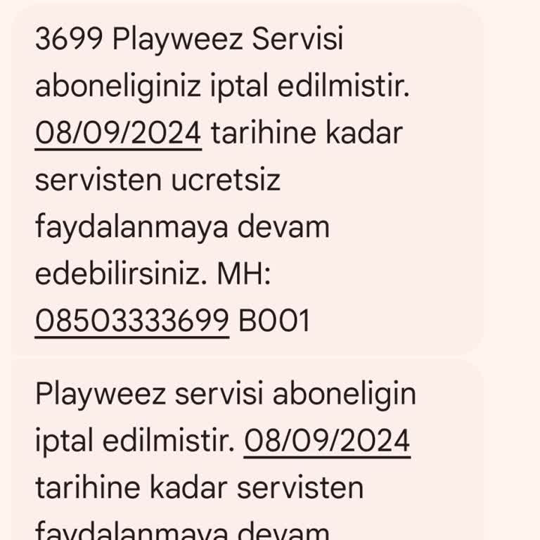Talep Dışı Türk Telekom Playweez Aboneliği Şikayeti
