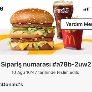 McDonald's Eksik Ürün Gönderiyor
