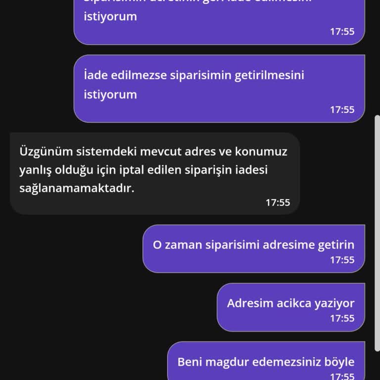 Getir Yanlış Adrese Giden Sipariş Ve İade Sorunu