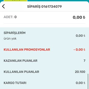 Watsons'tan Puan Kullanarak Yapılan Alışverişin İptali