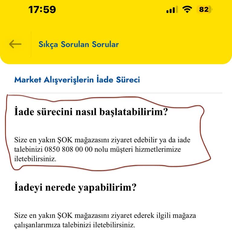 Cepte Şok Uygulaması Üzerinden Verilen Siparişi Mağaza İade Almıyor!